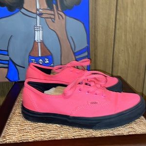 Vans - Hot Pink w/ Black Bottom